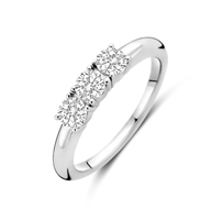 Ringe Ti Sento Milano Dame TRILOGY in Silber Zirconia 12349ZI-52 - 12349ZI-52